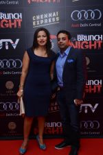 Thenny Mejia with a friend at Audi Delhi Central presented The Brunch Night in Anidra The Lodhi Hotel, Delhi on 5th Aug 2013.JPG